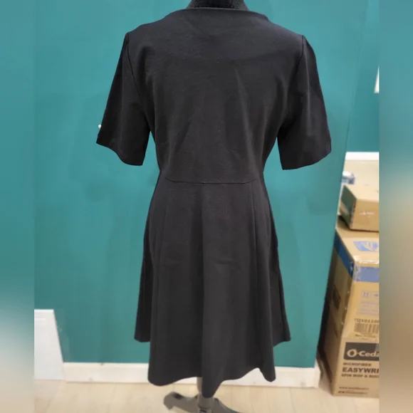 The Limited Classic Black Mini Dress With Diamonds On Sleeves Size 4. NWT - Picture 5 of 9